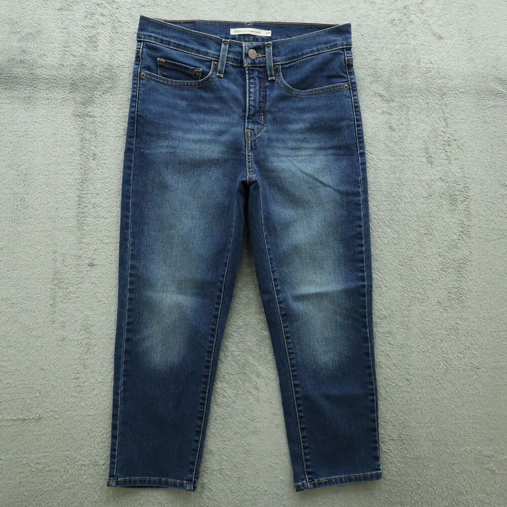 Levi's 311 Jeans Women's Size 27 Blue Mid-Rise Shaping Skinny Capri 22" Inseam